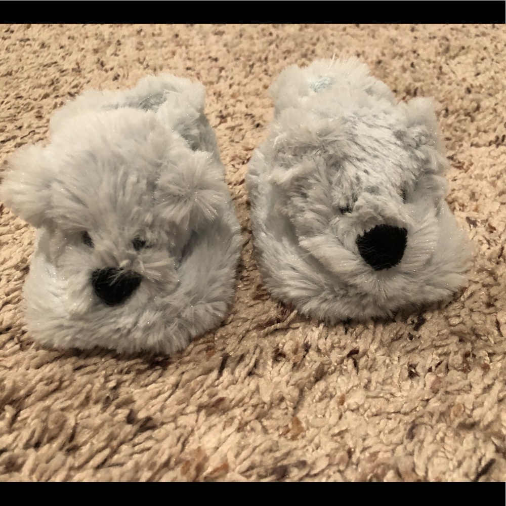 Luxe Newborn bear slippers
